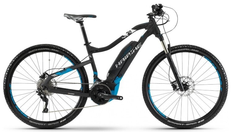 Электровелосипед Haibike SDURO HardNine 5.0 500Wh 29", рама M, черно-сине-белый, 2018, 4540088845