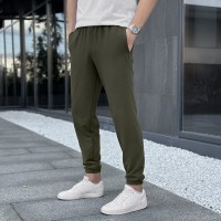 Мужские брюки джогеры с карманами светлый хаки Pobedov 95