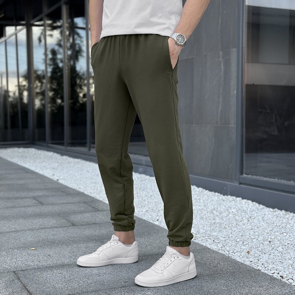 Чоловічі штани джогери з кишенями світлий хакі Pobedov 95, POB_00000006038