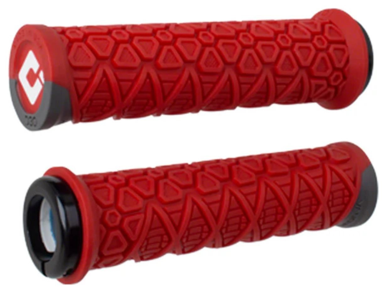 Гріпси ODI Vanquish, v2.1 Lock-On ,MTB , Closed End Red/Grph w/Blk, OBOD_D33VSRH-B