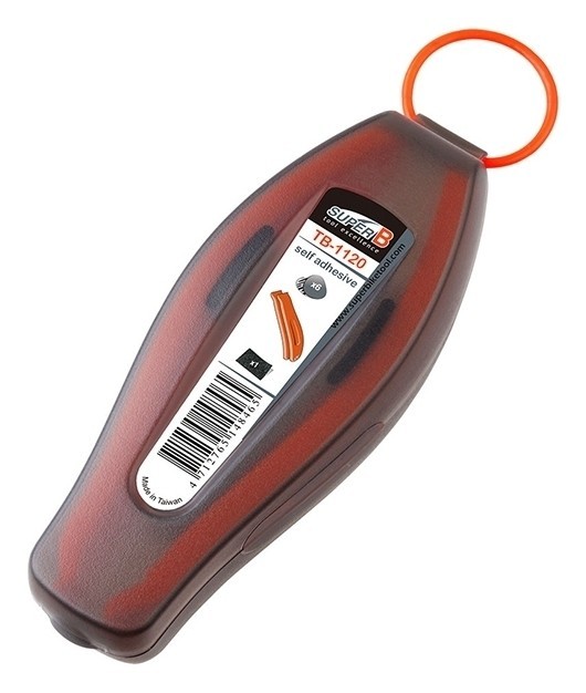 Велоаптечка SuperB в пласт. боксе (2 лопатки, 6 латок, 1 наждак, 10 мл клея, 2 бор.лопатки), 5575351