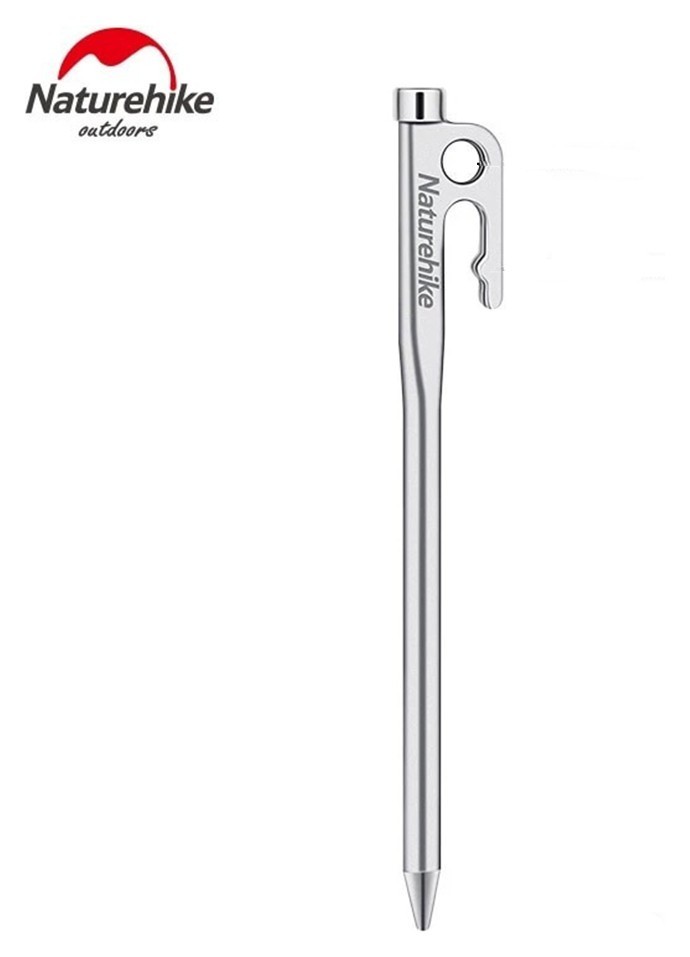 Кілок сталевий Naturehike NH19PJ014, 25 см, сірий, FNR_6927595746929