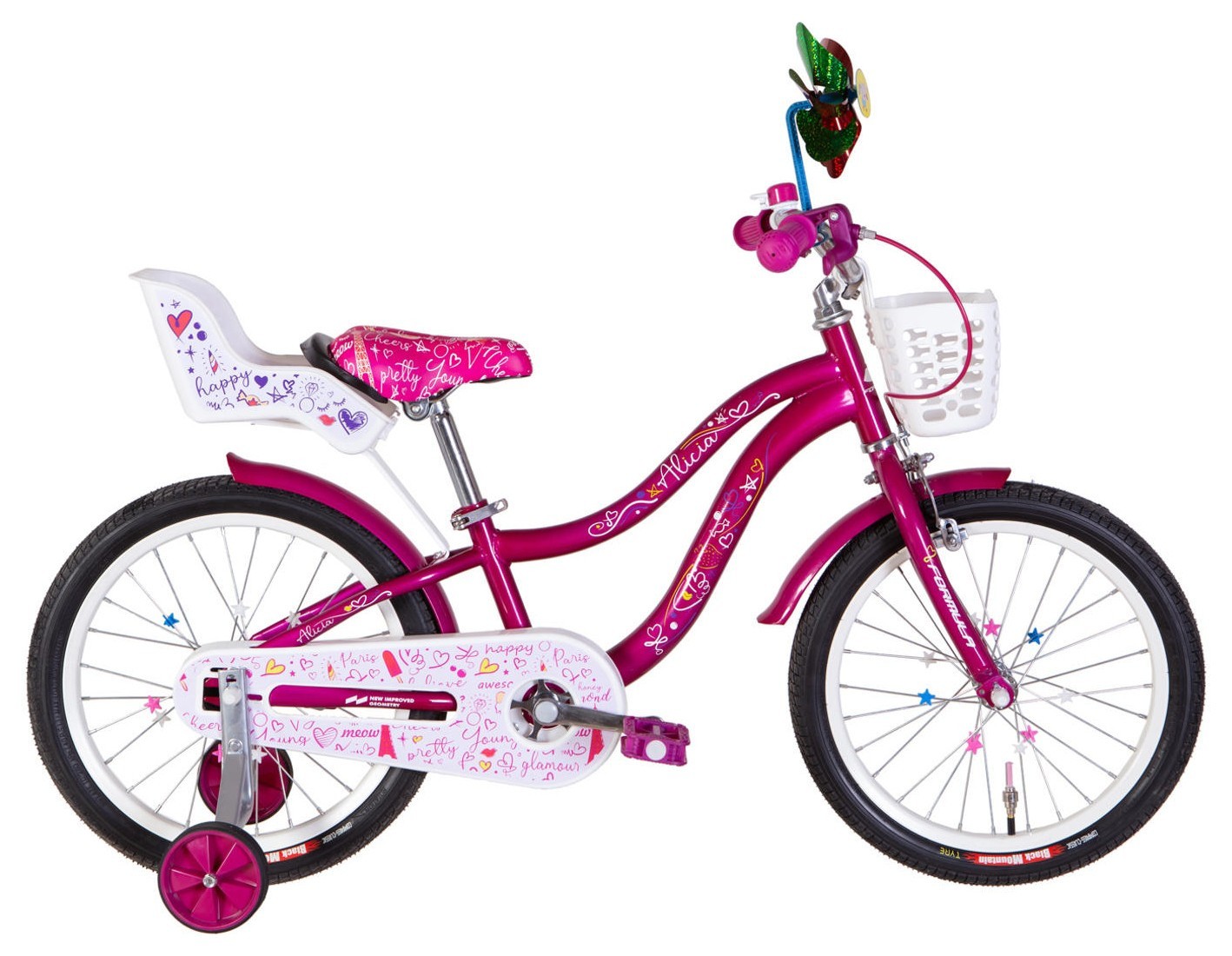 Велосипед ST 18" Formula Kid ALICIA BH рама-9" малиновый 2026, OPS-FRK-18-173