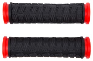 Гріпси 122мм Гума BRAVVOS FL-424 чорно-червоний AM (брендоване пакування)