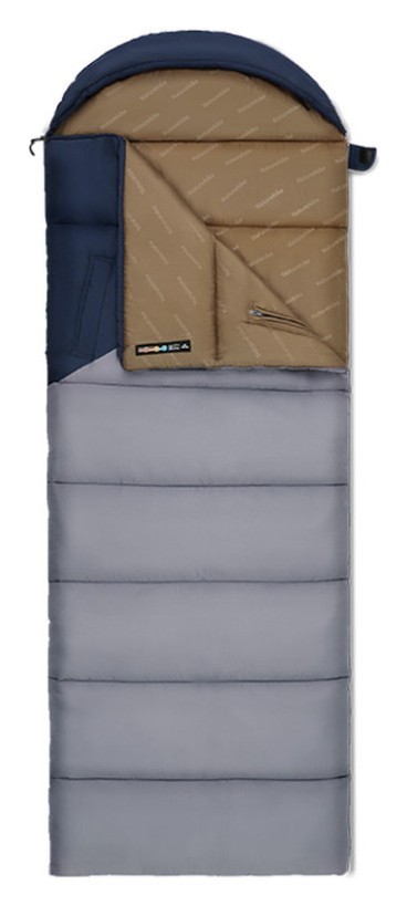 Спальник з капюшоном Naturehike Sunny Day PL02 U250 CNK2550WS028, (8,5°C), лівий, блакитно-синій, FNR_6977465868381