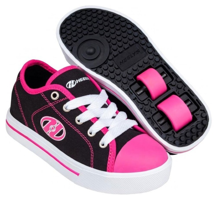 Роликовые кроссовки Heelys Classic X2 HE101461 Black White Hot Pink, 2778033