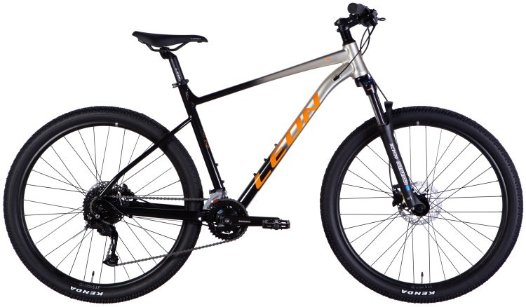 Велосипед AL 27,5" Leon XC 80 HDD рама-20" срiблястий з чорним 2025, OPS-LN-27,5-073