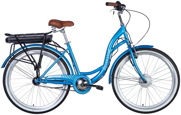 Велосипед з електроприводом 26" ST Dorozhnik eAQUAMARINE BH рама-17" 36B 12.5А*г 350Вт синій YS 2033 2025, ELB-D-26-253