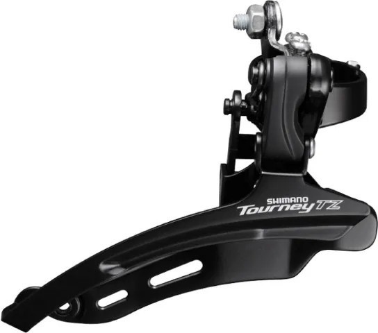 Перемикач перед. верхній хомут н/тяга  max-48T под трубу 31,8мм чорний SHIMANO FD-TZ510, DERF-146