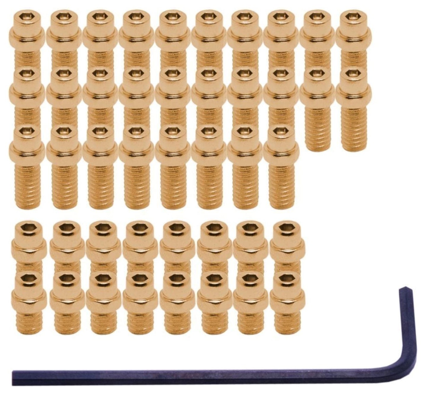 Шипи для педалей DMR Flip Pin Set For Vault Pedal 44pcs Gold, OBOD_DMR-PIN-VAULT-GLD