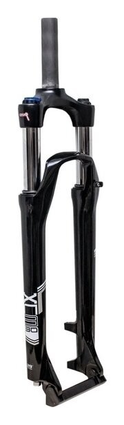 Вилка 29" 1-1/8" ход-100mm SUNTOUR SF16-XCM29" HLO DS с гидравл. локаутом, ноги 30мм (черный), FRK-29-083