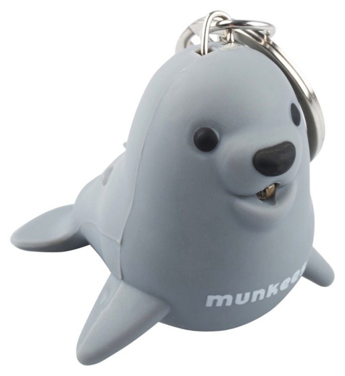 Munkees 1123 брелок-ліхтарик Sea Lion LED grey, 1123-GY