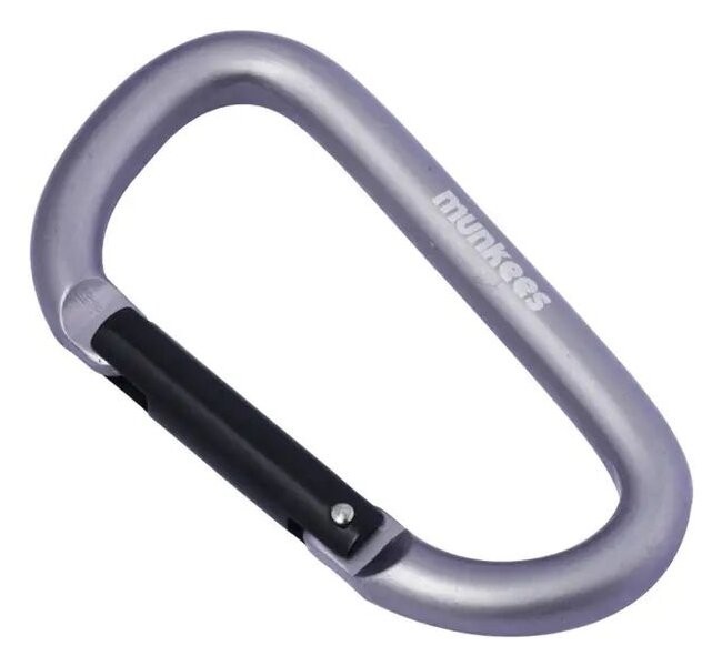 Munkees 3208 карабін D 8 мм x 80 мм grey, 3208-GY