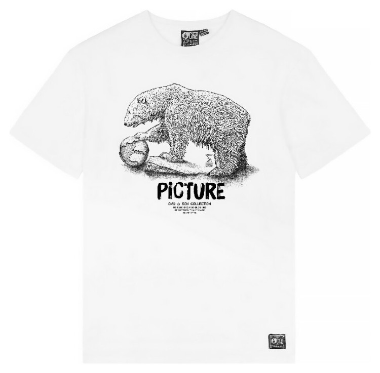 Picture Organic футболка Bear D-S white L, MTS887A-L
