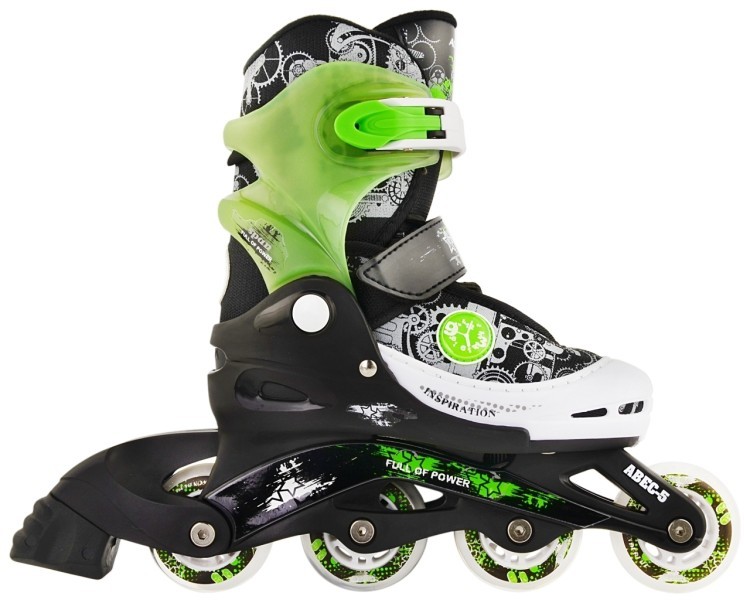 Роликовые коньки Action PAT/Green/34-37, PW-117CD-1/Green/34-37