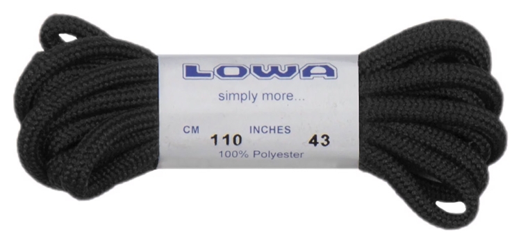 Шнурки LOWA ATC Lo 110 cm black-black, 830586-0999