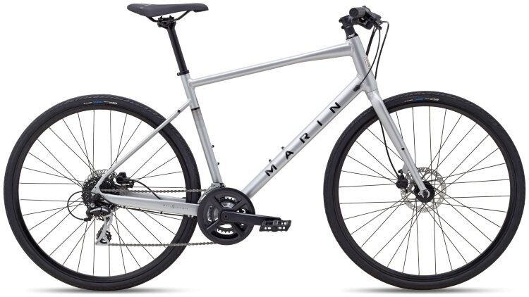Велосипед 28" Marin Fairfax 2 рама - M 2024 Gloss Silver/Black, SKE-54-70