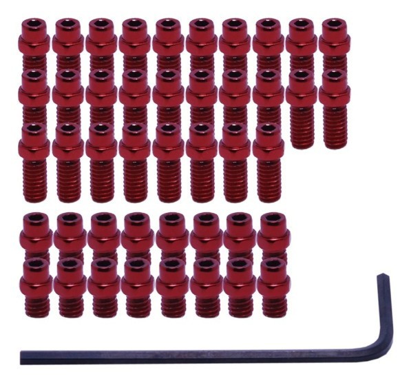 Шипи для педалей DMR Flip Pin Set For Vault Pedal 44pcs Red, OBOD_DMR-PIN-VAULT-R