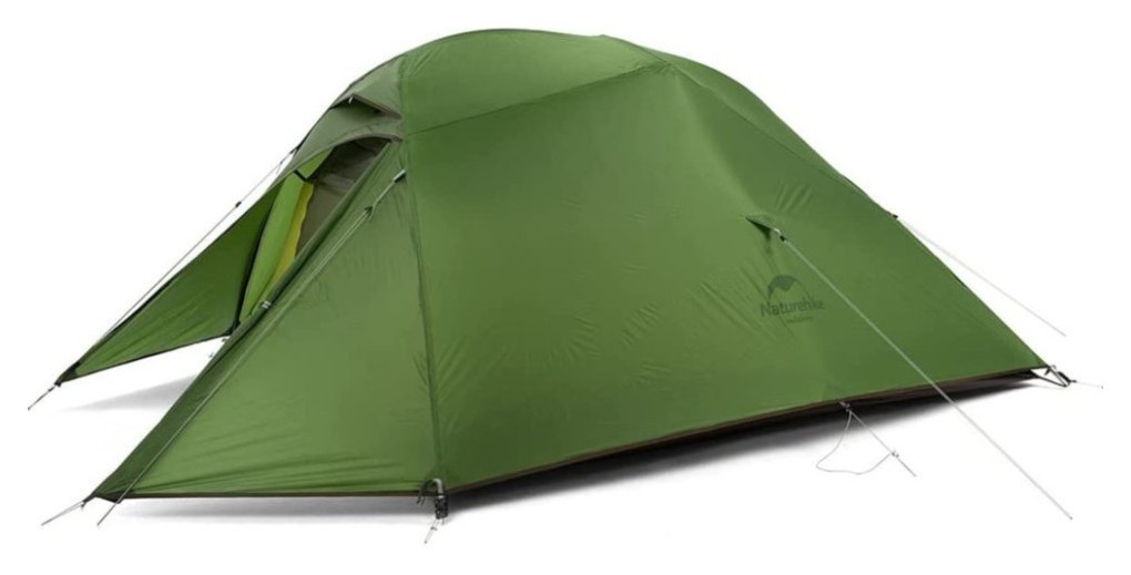 Намет надлегкий тримісний з футпринтом Naturehike Cloud Up 3 Updated NH18T030-T, 20D, темно-зелений, FNR_6927595765685