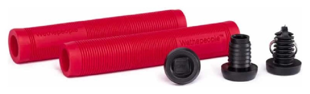 Гріпси WeThePeople PERFECT without flange 165mm Ø 29.5mm червоні, з брелком барендом, VELD_4055822513289