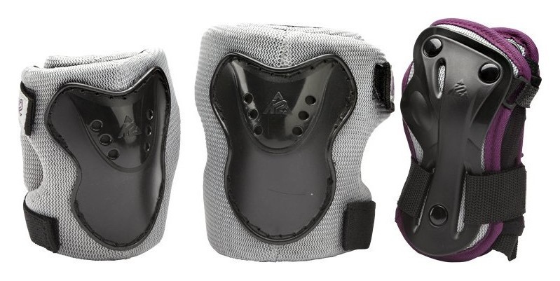 Защитный комплект для роликовых коньков K2 CHARM PRO JR PAD SET XS Black/white (3041700), RCH_18939