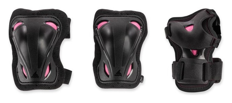 Защитный комплект Rollerblade SKATE GEAR W 3 PACK L Black/Raspberry (069P0500), RCH_10795