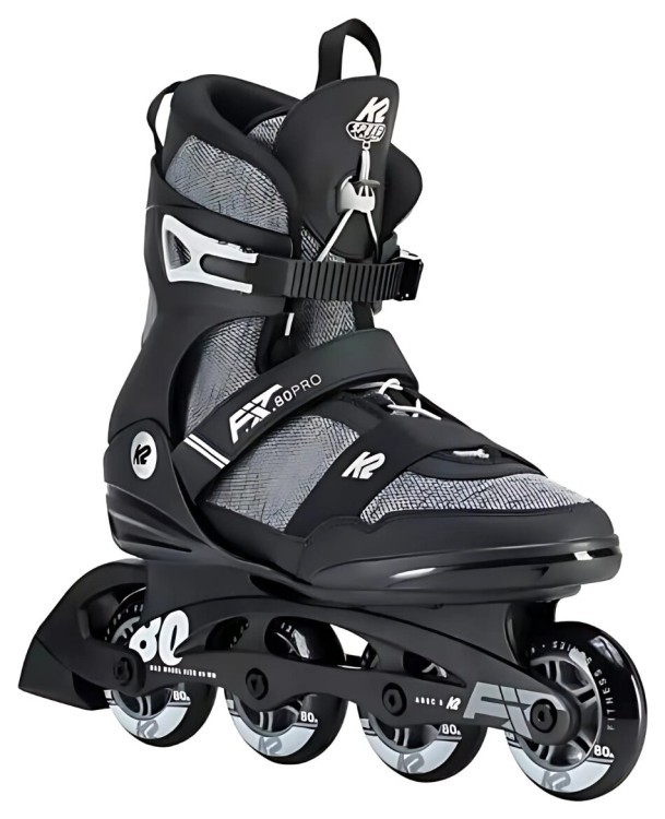 Ролики K2 FIT 80 Pro Grey Black, 2717615
