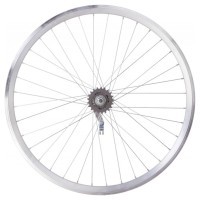 Колесо задн. VLT 24" AL 36H двост. чорн.; Втулка черв. SHUNFENG SF-CT01 на гайках