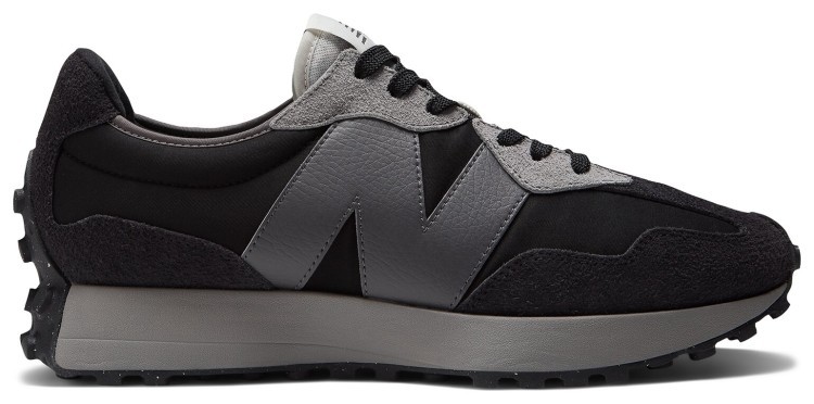 Кроссовки New Balance 327 Т2 мужские черно-серые (MS327GRM), 7024295