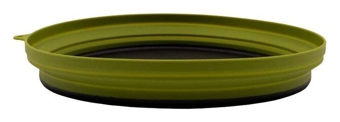 Тарелка TRAMP силиконовая с пластиковым дном 1070 мл, TRC-124-olive