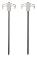 Кілки металеві Naturehike NH21YW133, 25 см, білі 2 шт.