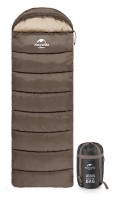 Спальник с капюшоном Naturehike U350 NH20MSD07, (1°C), левый, коричневый