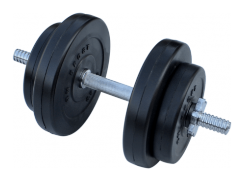 Композитная гантель RN-Sport 8,5кг с хром грифом., RNS_HR-009