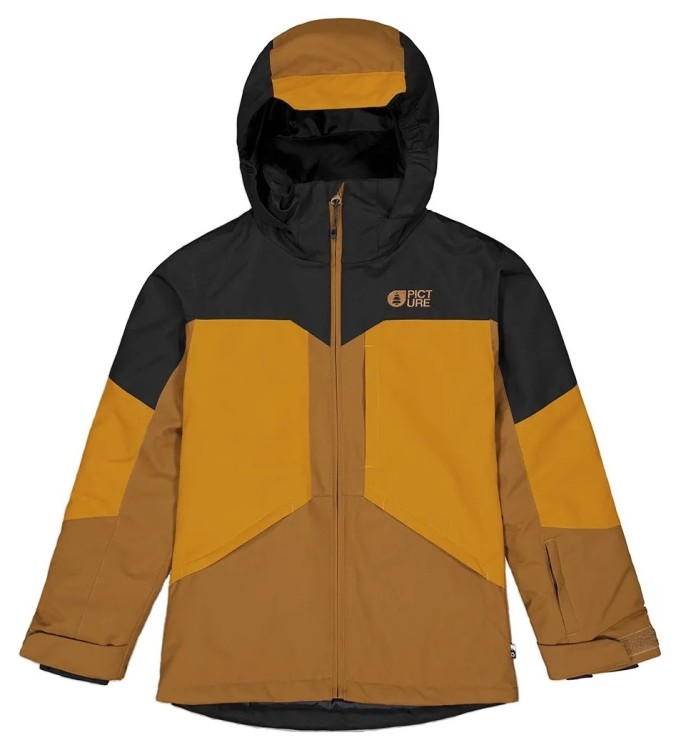 Picture Organic куртка лижна Cossmo Jr 2025 black-honey chocolate 14, KVT0117B-14