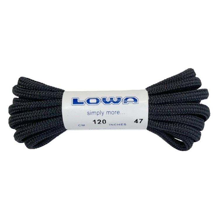 Шнурки LOWA ATC Lo 120 cm black-black, 830587-0999