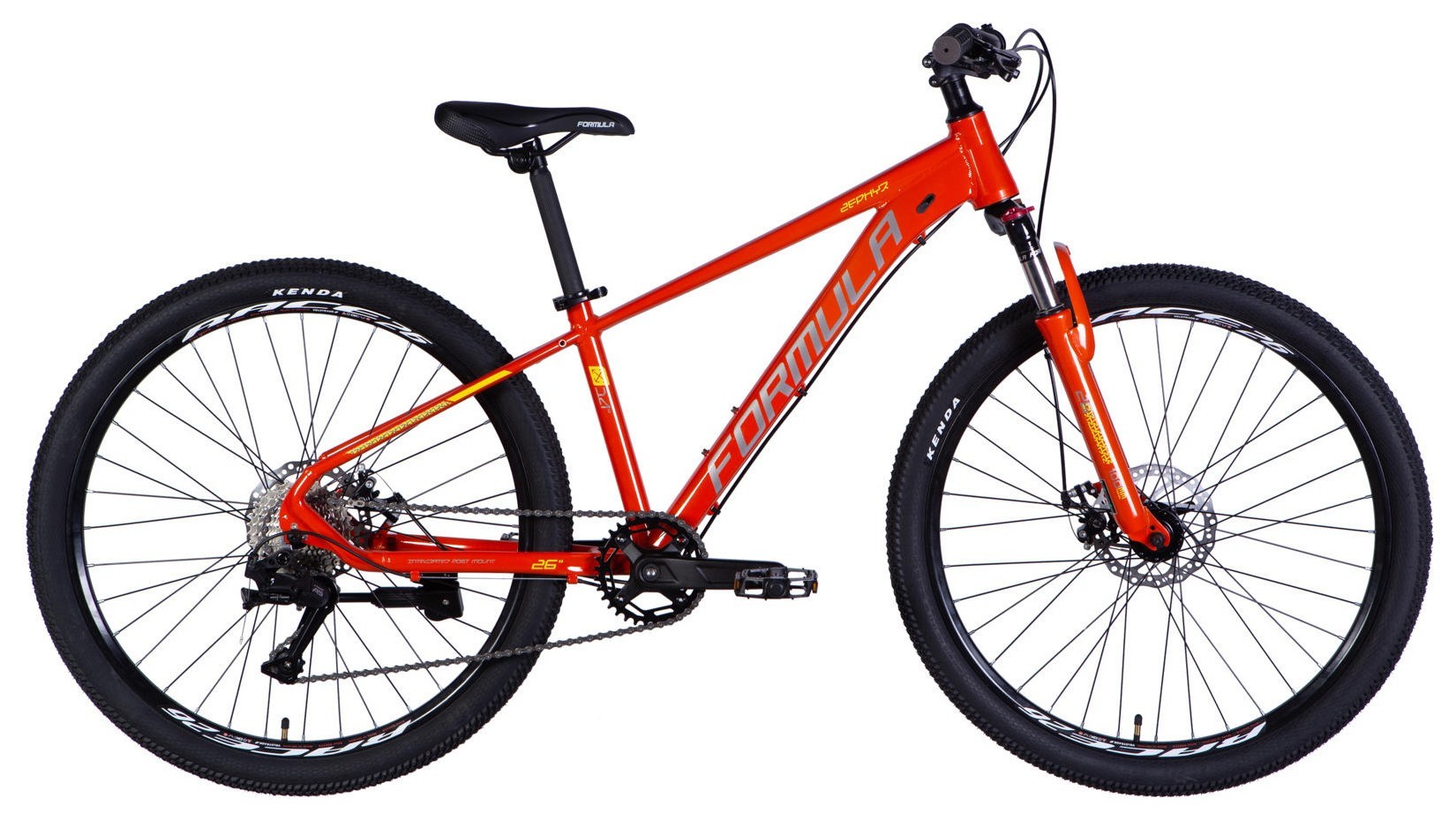 Велосипед AL 26" Formula ZEPHYR 3.0 DD CS рама-14" оранжевый 2026, OPS-FR-26-816