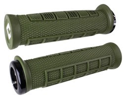 Грипси ODI Elite Pro, V2.1 Lock-On, Army Green w/Black Clamp, зелені із чорними замками