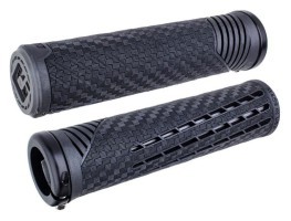 Грипсы ODI CF Grip v2.1 Lock-On Pearl Blk/Gpht w/MtBlk Clamp