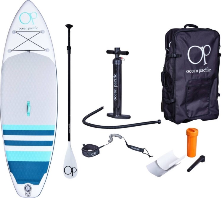 Надувна SUP дошка Ocean Pacific Sunset All Round 96 - White/Grey/Teal, FRD.037672