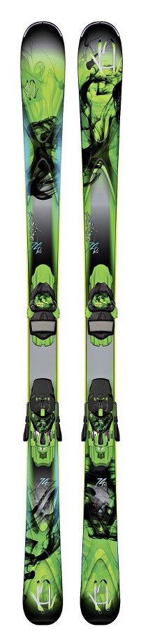 Ліжі гірські (комплект) K2 POTION 74 XTI ERC 11 TC W+ERC 11.0 146см Black/green/grey (1040608.150.1+1041308.150.2), RCH_16026