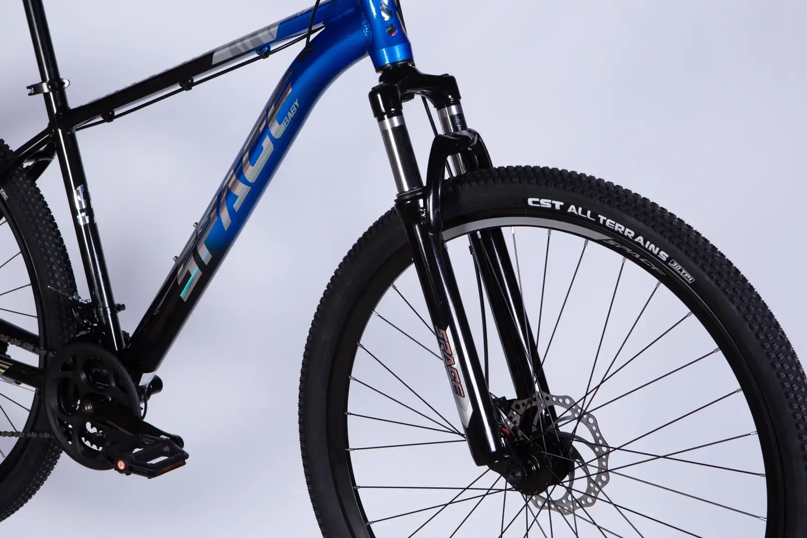 Велосипед AL 29" SPACE PHAETON DD FR рама-18" черно-синий 2026, OPS-SP-29-183