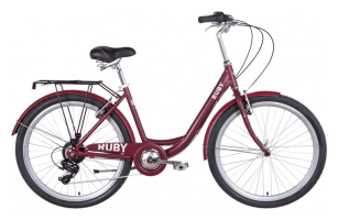 Велосипед уцінений AL 26" Dorozhnik RUBY Vbr FR рама-17" темно-червоний (м) 2024