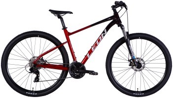 Велосипед AL 29" Leon TN 105 DD CS рама-19" чорний з червоним 2025
