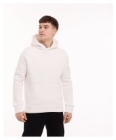 Тепле чоловіче худі на флісі з капюшоном молочне Pobedov 008 ЗИМА