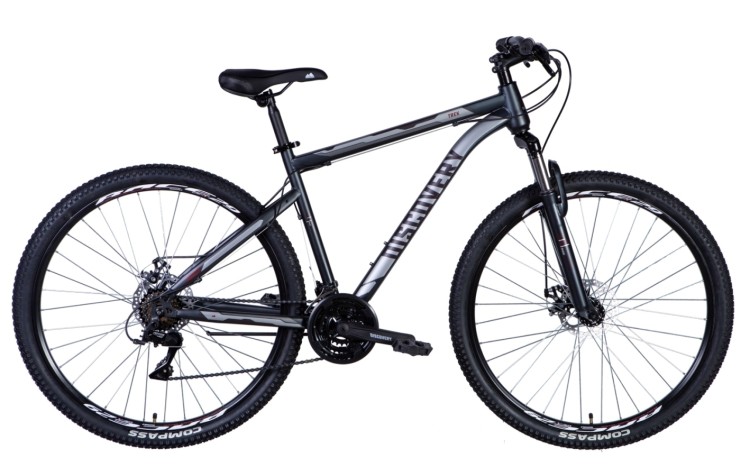 Велосипед 29" Discovery TREK 2024 (серо-красный (м)), OPS-DIS-29-161