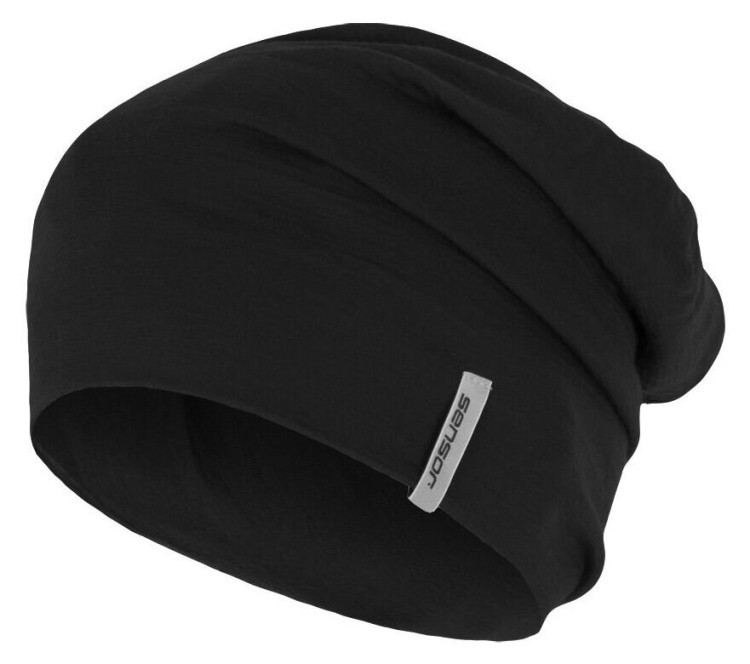 Шапка Sensor Merino Active black 15200057, SU32MA-black, SU32MA-black-M