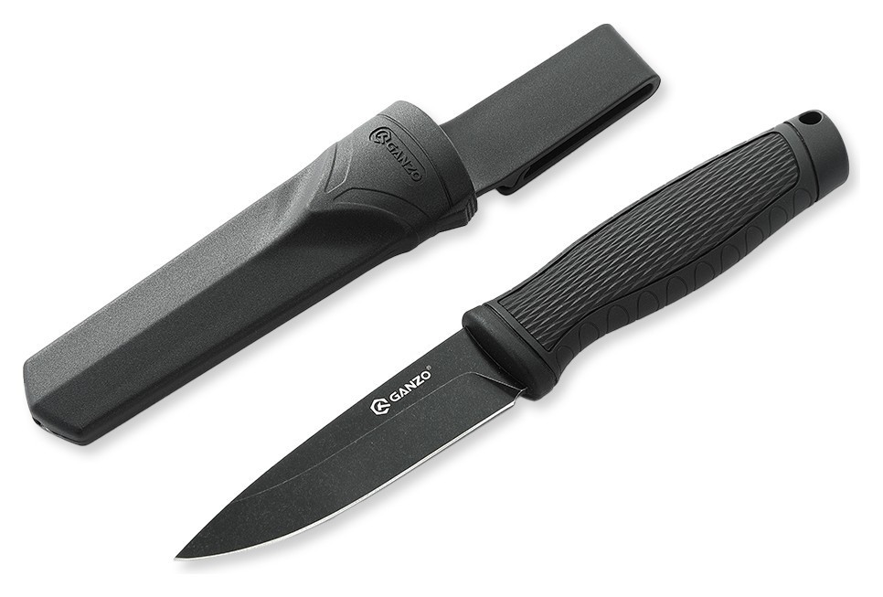 Ніж Ganzo G806BW-BK чорний з чохлом, FNR_G806BW-BK