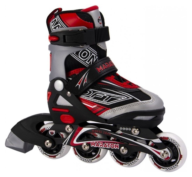 Ролики Maraton Soft L(39-42), Красный., MRTN_1063