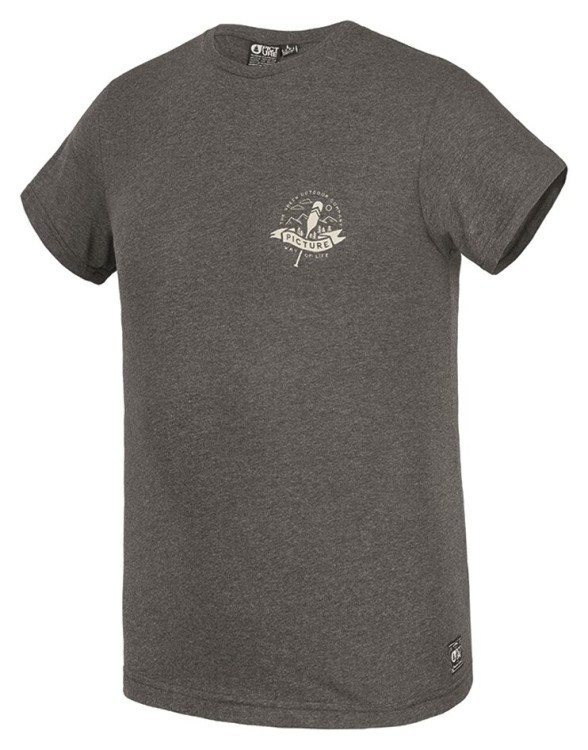 Picture Organic футболка Carson dark grey melange L, MTS697B-M