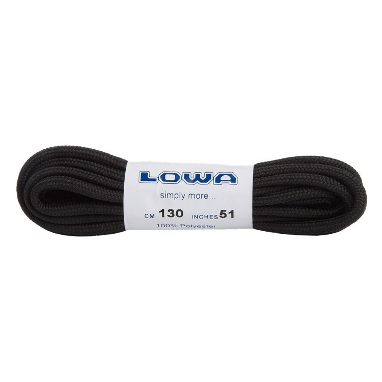 Шнурки LOWA ATC Lo 130 cm black-black, 830585-0999